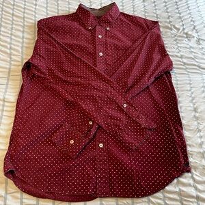 AEO Polka-Dot Button Down